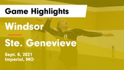 Windsor  vs Ste. Genevieve  Game Highlights - Sept. 8, 2021