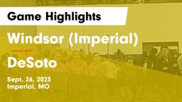 Windsor (Imperial)  vs DeSoto  Game Highlights - Sept. 26, 2023