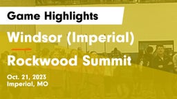 Windsor (Imperial)  vs Rockwood Summit  Game Highlights - Oct. 21, 2023