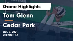 Tom Glenn  vs Cedar Park  Game Highlights - Oct. 8, 2021