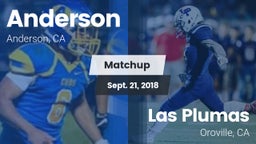 Matchup: Anderson  vs. Las Plumas  2018