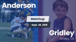 Matchup: Anderson  vs. Gridley  2018