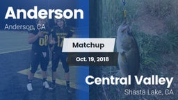 Matchup: Anderson  vs. Central Valley  2018