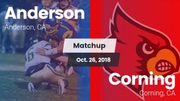 Matchup: Anderson  vs. Corning  2018