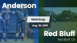 Matchup: Anderson  vs. Red Bluff  2019