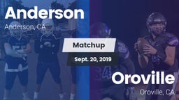 Matchup: Anderson  vs. Oroville  2019