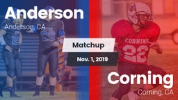 Matchup: Anderson  vs. Corning  2019