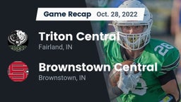 Recap: Triton Central  vs. Brownstown Central  2022