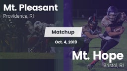 Matchup: Mt. Pleasant High Sc vs. Mt. Hope  2019