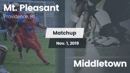 Matchup: Mt. Pleasant High Sc vs. Middletown  2019