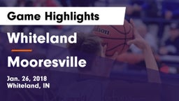 Whiteland  vs Mooresville  Game Highlights - Jan. 26, 2018