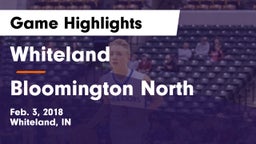 Whiteland  vs Bloomington North  Game Highlights - Feb. 3, 2018