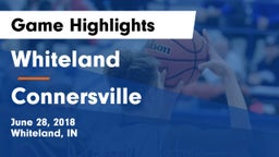 Whiteland  vs Connersville  Game Highlights - June 28, 2018
