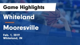 Whiteland  vs Mooresville  Game Highlights - Feb. 1, 2019