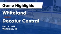 Whiteland  vs Decatur Central  Game Highlights - Feb. 8, 2019