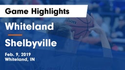 Whiteland  vs Shelbyville  Game Highlights - Feb. 9, 2019