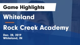 Whiteland  vs Rock Creek Academy  Game Highlights - Dec. 28, 2019