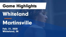 Whiteland  vs Martinsville  Game Highlights - Feb. 21, 2020