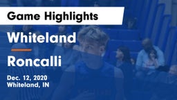 Whiteland  vs Roncalli  Game Highlights - Dec. 12, 2020