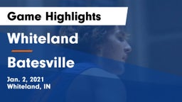 Whiteland  vs Batesville  Game Highlights - Jan. 2, 2021