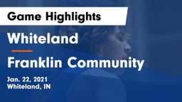 Whiteland  vs Franklin Community  Game Highlights - Jan. 22, 2021