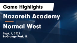 Nazareth Academy  vs Normal West  Game Highlights - Sept. 1, 2023