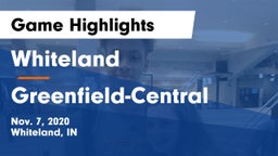 Whiteland  vs Greenfield-Central  Game Highlights - Nov. 7, 2020