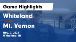 Whiteland  vs Mt. Vernon  Game Highlights - Nov. 2, 2021
