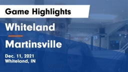 Whiteland  vs Martinsville  Game Highlights - Dec. 11, 2021