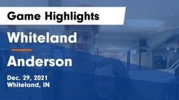 Whiteland  vs Anderson  Game Highlights - Dec. 29, 2021