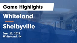 Whiteland  vs Shelbyville  Game Highlights - Jan. 20, 2022