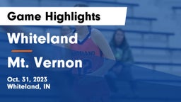 Whiteland  vs Mt. Vernon  Game Highlights - Oct. 31, 2023