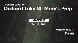 Matchup: Orchard Lake St. Mar vs. Penn  2016