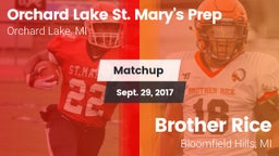 Matchup: Orchard Lake St. Mar vs. Brother Rice  2017