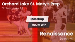 Matchup: Orchard Lake St. Mar vs. Renaissance  2017