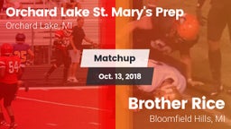Matchup: Orchard Lake St. Mar vs. Brother Rice  2018