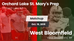 Matchup: Orchard Lake St. Mar vs. West Bloomfield  2018