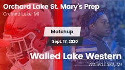 Matchup: Orchard Lake St. Mar vs. Walled Lake Western  2020