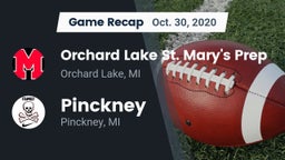 Recap: Orchard Lake St. Mary's Prep vs. Pinckney  2020