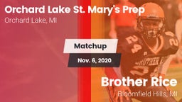 Matchup: Orchard Lake St. Mar vs. Brother Rice  2020