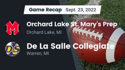 Recap: Orchard Lake St. Mary's Prep vs. De La Salle Collegiate 2022
