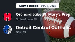 Recap: Orchard Lake St. Mary's Prep vs. Detroit Central Catholic  2022