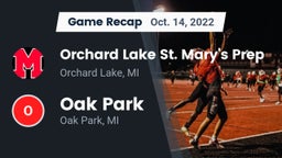 Recap: Orchard Lake St. Mary's Prep vs. Oak Park  2022