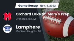 Recap: Orchard Lake St. Mary's Prep vs. Lamphere  2022