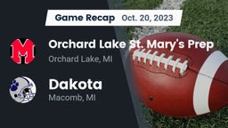 Recap: Orchard Lake St. Mary's Prep vs. Dakota  2023