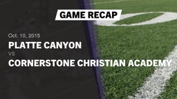 Recap: Platte Canyon  vs. Cornerstone Christian Academy 2015