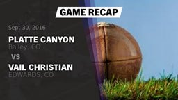 Recap: Platte Canyon  vs. Vail Christian 2016