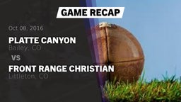 Recap: Platte Canyon  vs. Front Range Christian  2016