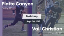 Matchup: Platte Canyon High vs. Vail Christian  2017