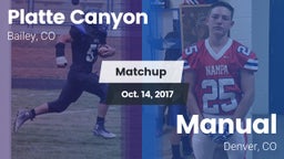 Matchup: Platte Canyon High vs. Manual  2017